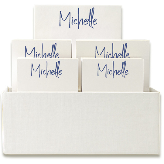 Veranda Notepad Collection in White Holder